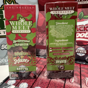 Whole Melt Extracts Melon Haze 2g Vibrant and Exuberant.